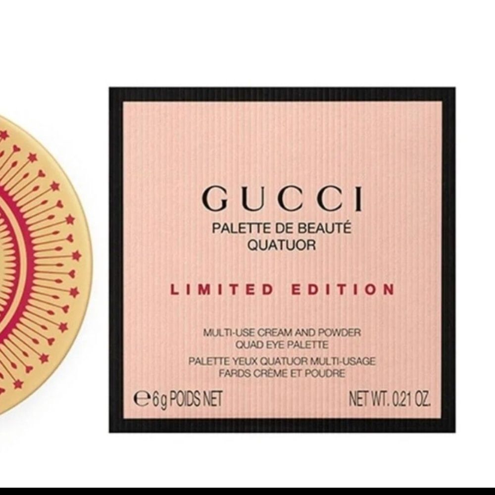 Gucci FESTIVE GLOW Limited Edition Eyeshadow Palette Red & Gold NEW NIB